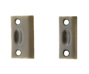 U Need Hardware BL000-609/US5 Strike for Ball Catch/ Ball Latch - Wide or Narrow Strike - Antique Brass