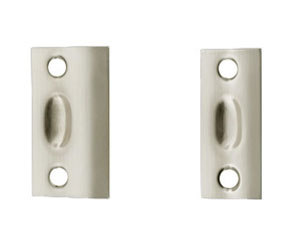 U Need Hardware BL000-619/015 Strike for Ball Catch/ Ball Latch - Wide or Narrow Strike - Satin/Brushed Nickel