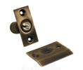 U Need Hardware BL123-609/US5 Solid Brass Adjustable Ball Catch, Ball Latch - Antique Brass
