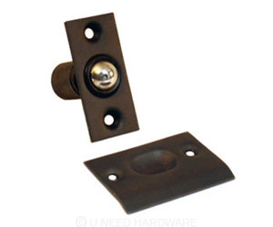 U Need Hardware BL123-613/10B Solid Brass Adjustable Ball Catch, Ball Latch - Oil-Rubbed Bronze
