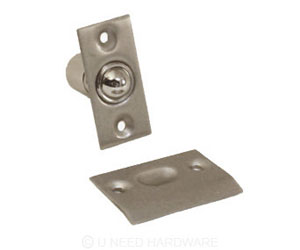 U Need Hardware BL123-619/015 Solid Brass Adjustable Ball Catch, Ball Latch - Satin/Brushed Nickel