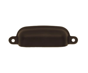U Need Hardware BP200-613/10B Solid Brass 3-1/4" Cabinet Small Bin Pull - Oil-Rubbed Bronze
