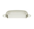 U Need Hardware BP200-618/014 Solid Brass 3-1/4" Cabinet Small Bin Pull - Polished Nickel