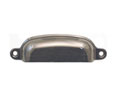 U Need Hardware BP200-620/15A Solid Brass 3-1/4" Cabinet Small Bin Pull - Antique Nickel/Pewter