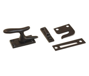 U Need Hardware CF066-613/10B Solid Brass Small Casement Window Fastener - Oil-Rubbed Bronze