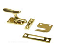 U Need Hardware CF600-605/US3 Solid Brass Large Casement Window Fastener - Polished Brass