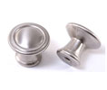 U Need Hardware CK801-619/015 Decorative Mushroom Cabinet Knob - 1 3/16" Dia, Satin/Brushed Nickel