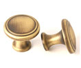 U Need Hardware CK805-609/US5 Bellini deco Cabinet Knob - 1 3/16" Dia, Antique Brass