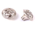 U Need Hardware CK821-619/015 Decorative Braided Cabinet Knob - 1 1/4" Dia, Satin/Brushed Nickel