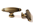 U Need Hardware CK866-609/US5 2 1/2" French Country Cabinet Knob - Oval T-Knob, Antique Brass