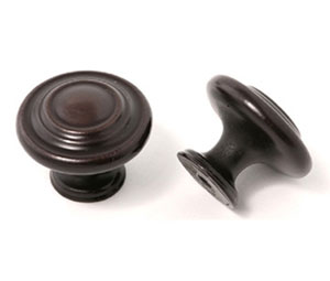 U Need Hardware CK971-613/10B 1-3/8" Decorative Spiral Cabinet Knob - Oil-Rubbed Bronze