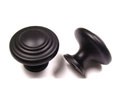 U Need Hardware CK971-622/019 1-3/8" Decorative Spiral Cabinet Knob - Matte Black