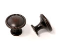 U Need Hardware CK972-613/10B 1-3/16" Decorative Rope Cabinet Knob - Oil-Rubbed Bronze
