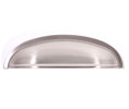 U Need Hardware CP809-619/015 Manhattan Cabinet Bin Pull Cup Pull - Satin/Brushed Nickel