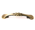 U Need Hardware CP821-609/US5 Decorative Braided Cabinet Pull Handle - Antique Brass
