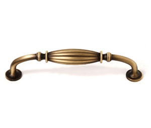 U Need Hardware CP866-609/US5 French Country Cabinet Pull Handle - Antique Brass
