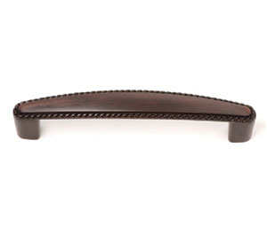 U Need Hardware CP972-613/10B Decorative Rope Cabinet Pull Handle - Oil-Rubbed Bronze