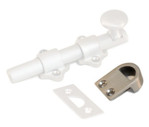 U Need Hardware DB000-619/015-HMS Surface Bolt Half-Moon Strike Only - Satin/Brushed Nickel