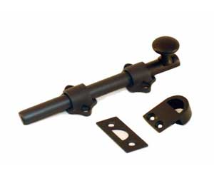 U Need Hardware DB006-613/10B Heavy Duty 6" Solid Brass Dutch Door Bolt Surface Bolt - Oil-Rubbed Bronze