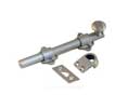 U Need Hardware DB006-619/015 Heavy Duty 6" Solid Brass Dutch Door Bolt Surface Bolt - Satin/Brushed Nickel