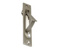 U Need Hardware EP400-619/015 Solid Brass 4" Pocket Door Edge Pull - Satin/Brushed Nickel
