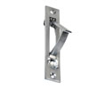 U Need Hardware EP400-626/26D Solid Brass 4" Pocket Door Edge Pull - Satin/Brushed Chrome