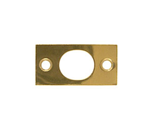 U Need Hardware EX000-605/US3 Extension Flush Bolt Strike - Polished Brass