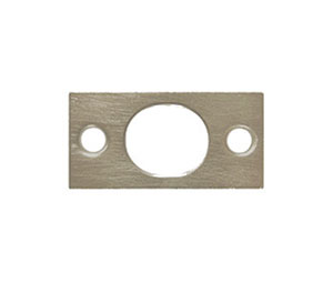 U Need Hardware EX000-619/015 Extension Flush Bolt Strike - Satin/Brushed Nickel