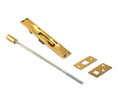 U Need Hardware EX006-18-605/US3 Solid Brass Extension Flush Bolt with 18" Rod - Polished Brass
