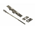 U Need Hardware EX006-18-620/15A Solid Brass Extension Flush Bolt with 18" Rod - Antique Nickel/Pewter