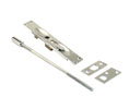 U Need Hardware EX006-18-625/026 Solid Brass Extension Flush Bolt with 18" Rod - Polished Chrome