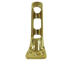 U Need Hardware FH100-605/US3 Solid Brass Small Flag Pole Holder - 3/4" diameter, Polished Brass