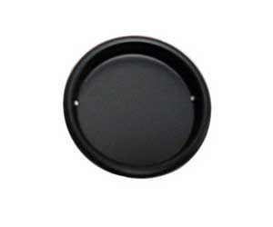 U Need Hardware FP218-622/019 Matte Black 2-1/8" Finger Pull, Round Flush Cup Pull