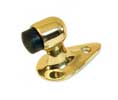 U Need Hardware GF218-605/US3 Solid Brass Small Gooseneck Floor Stop - Polished Brass
