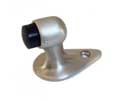 U Need Hardware GF218-619/015 Solid Brass Small Gooseneck Floor Stop - Satin/Brushed Nickel