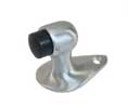 U Need Hardware GF218-626/26D Solid Brass Small Gooseneck Floor Stop - Satin/Brushed Chrome