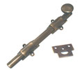 U Need Hardware HD008-609/US5 Heavy Duty Surface Bolt 8" with Solid Knob - Antique Brass