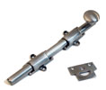 U Need Hardware HD008-620/15A Heavy Duty Surface Bolt 8" with Solid Knob -  Antique Nickel/Pewter