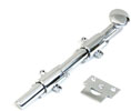U Need Hardware HD008-625/026 Heavy Duty Surface Bolt 8" with Solid Knob - Polished Chrome
