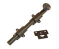 U Need Hardware HD008D-613/10B Heavy Duty Surface Bolt 8" with Deco Spiral Knob - Oil-Rubbed Bronze
