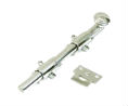 U Need Hardware HD008D-618/014 Heavy Duty Surface Bolt 8" with Deco Spiral Knob - Polished Nickel