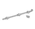 U Need Hardware HD018D-626/26D Heavy Duty Surface Bolt 18" with Deco Spiral Knob - Satin/Brushed Chrome