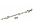 U Need Hardware HD024D-619/015 Heavy Duty Surface Bolt 24" with Deco Spiral Knob - Satin/Brushed Nickel