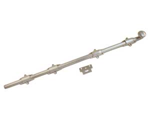 U Need Hardware HD036-619/015 Heavy Duty Surface Bolt 36" with Solid Knob - Satin/Brushed Nickel