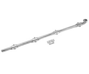 U Need Hardware HD036-625/026 Heavy Duty Surface Bolt 36" with Solid Knob - Polished Chrome