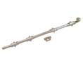 U Need Hardware HD036D-619/015 Heavy Duty Surface Bolt 36" with Deco Spiral Knob - Satin/Brushed Nickel
