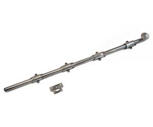 U Need Hardware HD036D-620/15A Heavy Duty Surface Bolt 36" with Deco Spiral Knob - Antique Nickel/Pewter