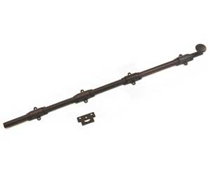 U Need Hardware HD048-613/10B Heavy Duty Surface Bolt 48" with Solid Knob - Oil-Rubbed Bronze