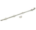 U Need Hardware HD048D-618/014 Heavy Duty Surface Bolt 48" with Deco Spiral Knob -  Polished Nickel