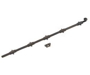 U Need Hardware HD060-613/10B Heavy Duty Surface Bolt 60" with Solid Knob - Oil-Rubbed Bronze